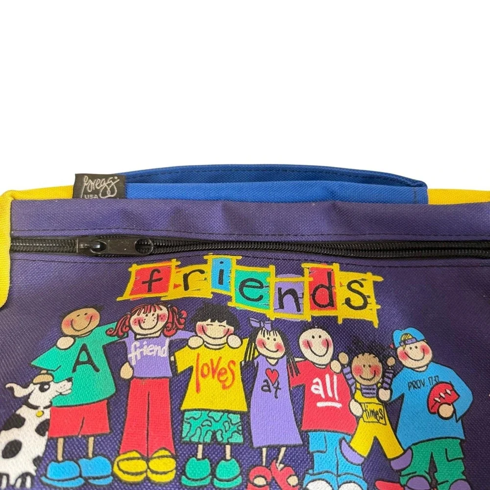 Gregg USA Bible Cover Organizer Kids Medium Multicolor Friends Prov 17:17